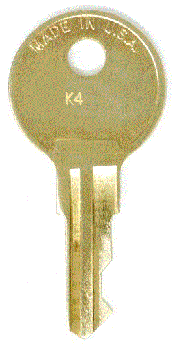 Kimball Office K4 File Cabinet Replacement Key 