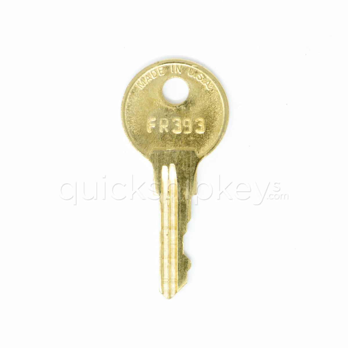 Steelcase FR393 file desk and cubicle replacement key. Made In
