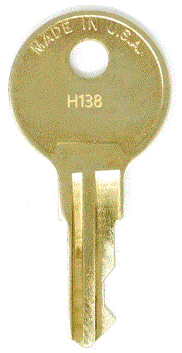 Haworth H138 File Cabinet Replacement Key 