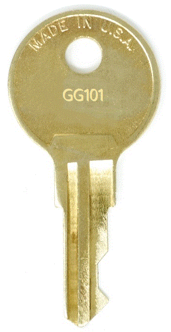 HON GG101 - GG200 [HON IN8 BLANK] File Cabinet Replacement Key Series