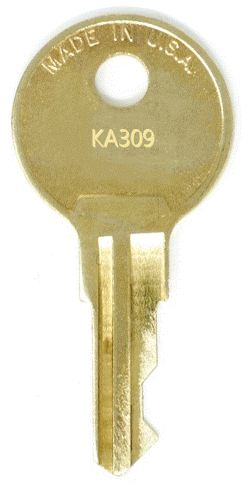 Haworth KA309 File Cabinet Replacement Key 