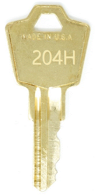 HON 204H File Cabinet Replacement Key 
