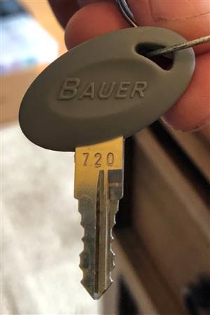 Bauer 720 RV Storage Lock Key                                                                                                                                                                                                                                                                                                                                                                                                                                                                                       