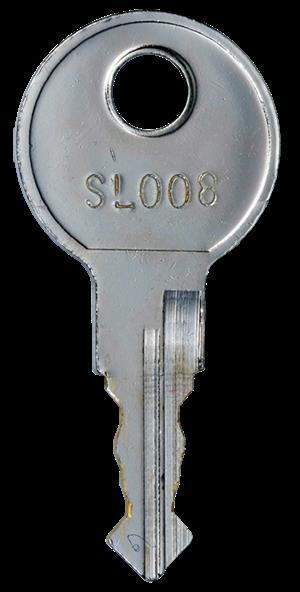 Bauer SL008 Lock Key                                                                                                                                                                                                                                                                                                                                                                                                                                                                                                