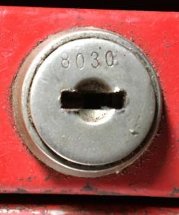 Craftsman Mac Tools 8030 Toolbox Lock Key                                                                                                                                                                                                                                                                                                                                                                                                                                                                           