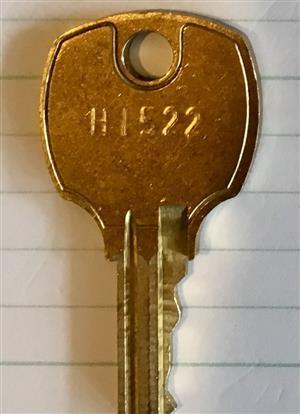 Hirsh HI522 Lock Key                                                                                                                                                                                                                                                                                                                                                                                                                                                                                                