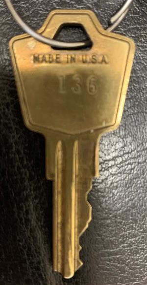 HON 136 File Cabinet Key                                                                                                                                                                                                                                                                                                                                                                                                                                                                                            