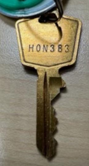 HON383 File Cabinet Lock Key                                                                                                                                                                                                                                                                                                                                                                                                                                                                                        