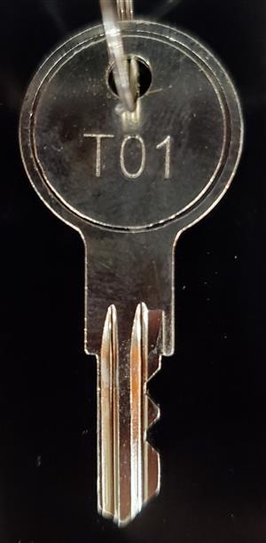 Husky T01 - T50 Toolbox Replacement Key Series