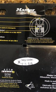 Master Lock Padlock 2866 Key                                                                                                                                                                                                                                                                                                                                                                                                                                                                                        