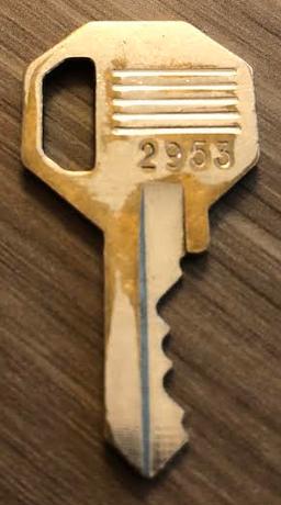 Master Lock Padlock 2953 Key                                                                                                                                                                                                                                                                                                                                                                                                                                                                                        