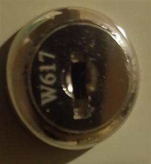 Office Depot Staples W617 File Cabinet Lock Key                                                                                                                                                                                                                                                                                                                                                                                                                                                                     