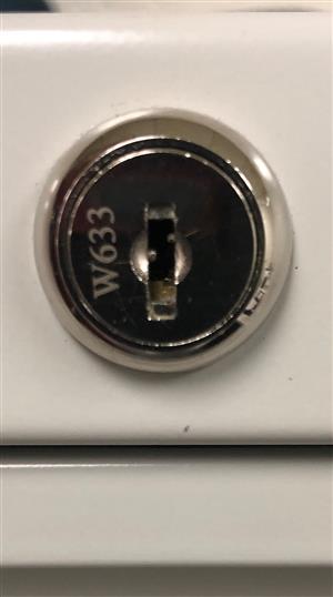 Office Depot W633 File Cabinet Lock Key                                                                                                                                                                                                                                                                                                                                                                                                                                                                             