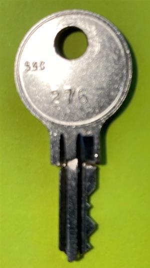 Sentry Safe 276 Lock Key                                                                                                                                                                                                                                                                                                                                                                                                                                                                                            