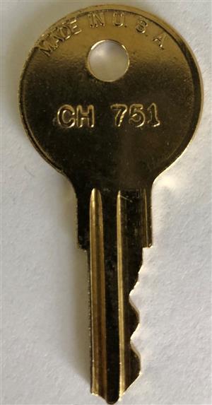 Southco CH751 [IN8 BLANK] RV Replacement Key Series