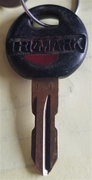 TriMark RV 1231 Lock Key                                                                                                                                                                                                                                                                                                                                                                                                                                                                                            