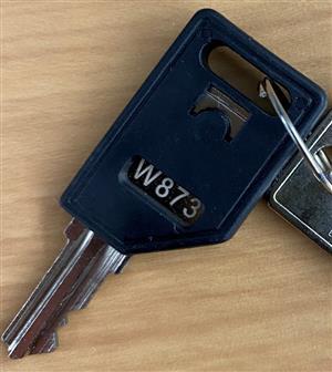 Wesko W873 File Cabinet Lock Key                                                                                                                                                                                                                                                                                                                                                                                                                                                                                    